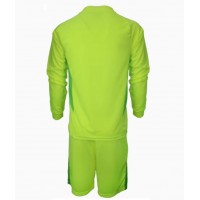 Fotballdrakt Barn Manchester United Keeper Bortedraktsett 2024-25 Langermet (+ Korte bukser)
